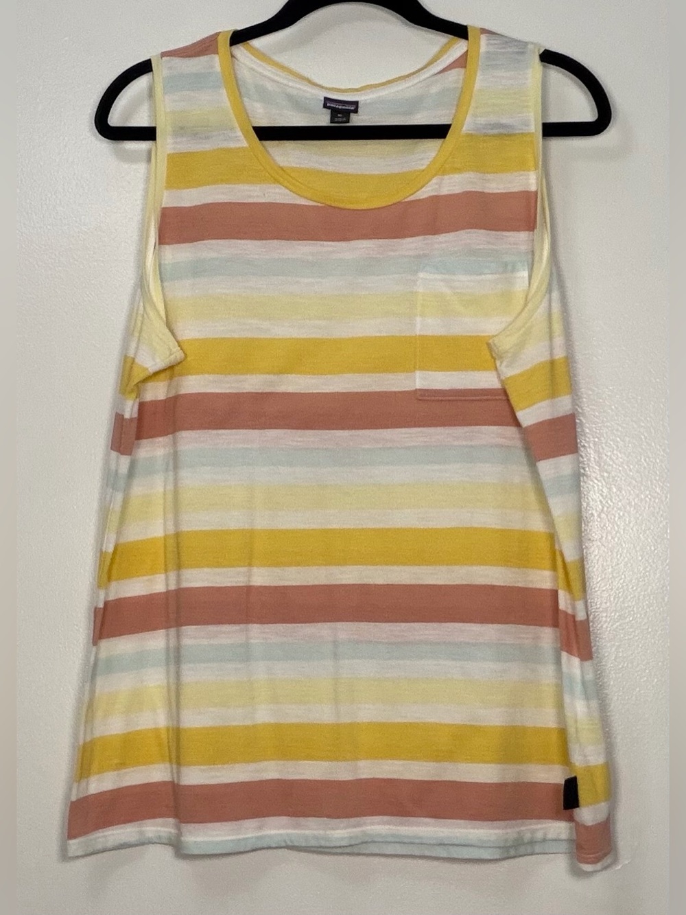 Patagonia Striped Tank Top - Yellow, Cream & Coral